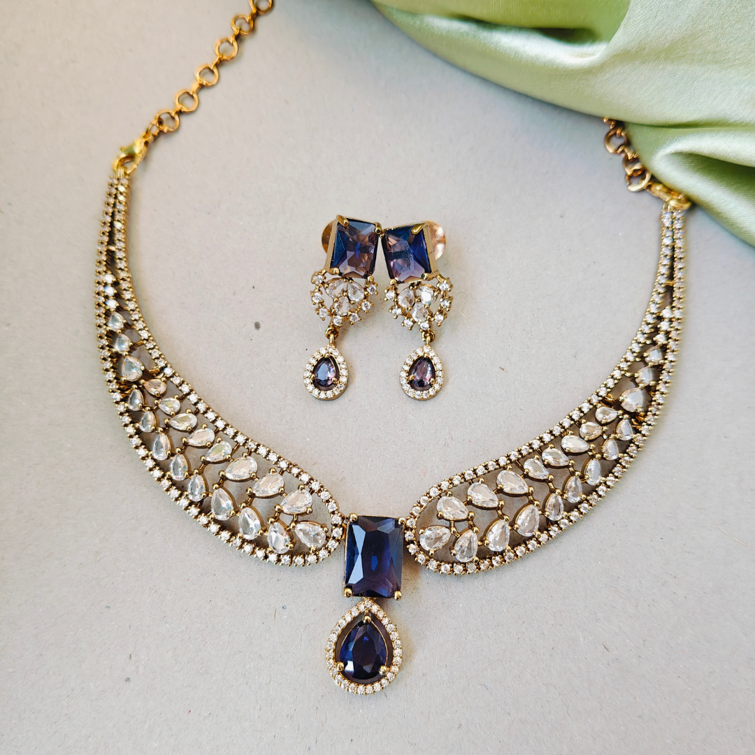 PURPLE BREZA VICTORIAN JEWELLERY SET