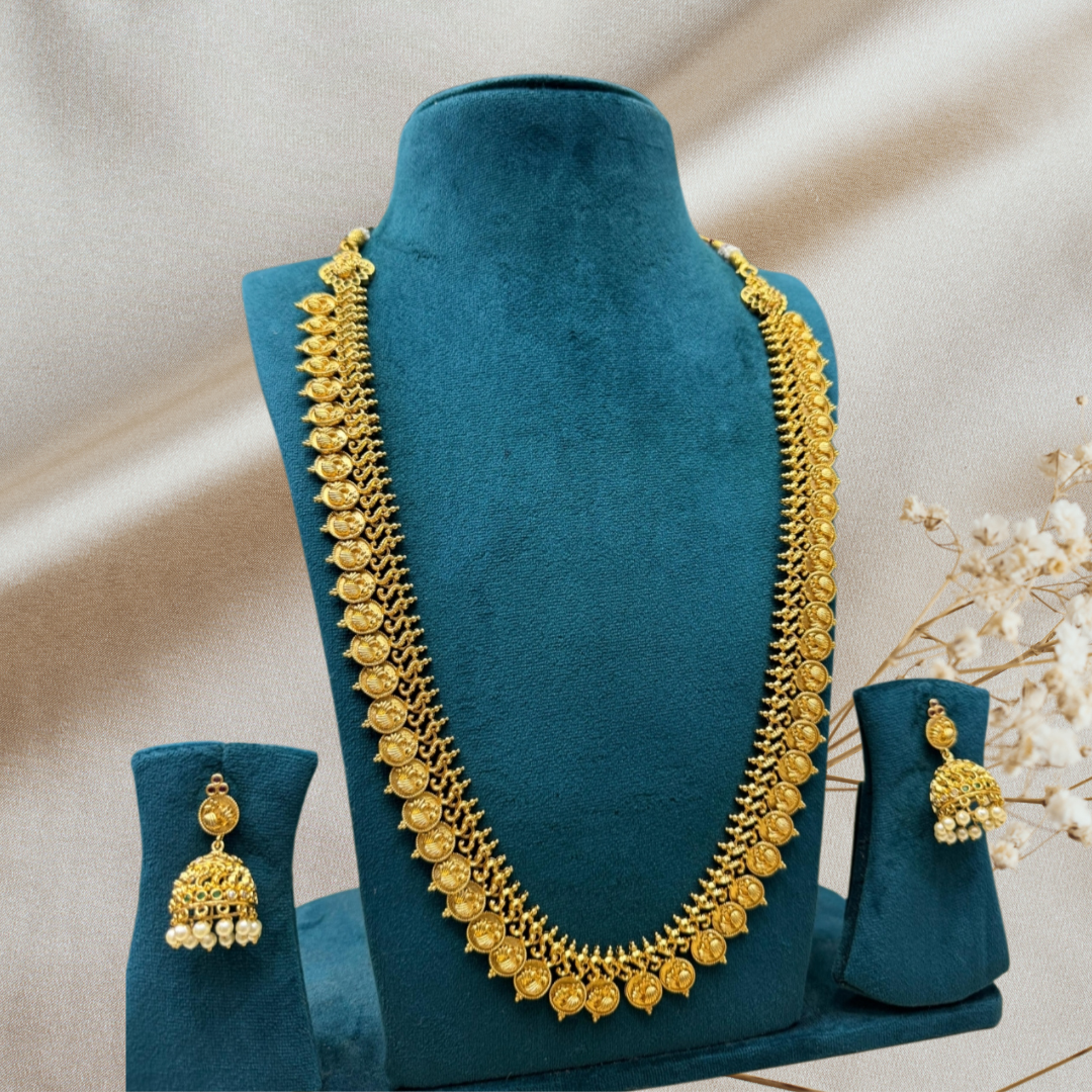 GOLDEN KASUMALA LONG JEWELLERY SET