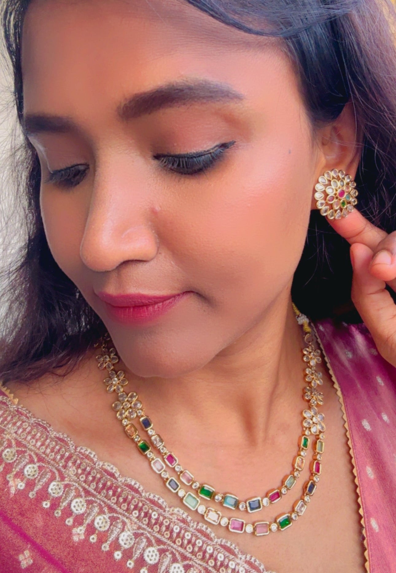 MULTICOLOR RANAMITHA JEWELLERY SET