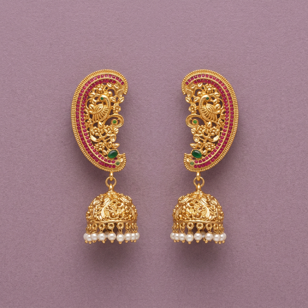 GOLDEN KASHI EARCUFF EARRINGS