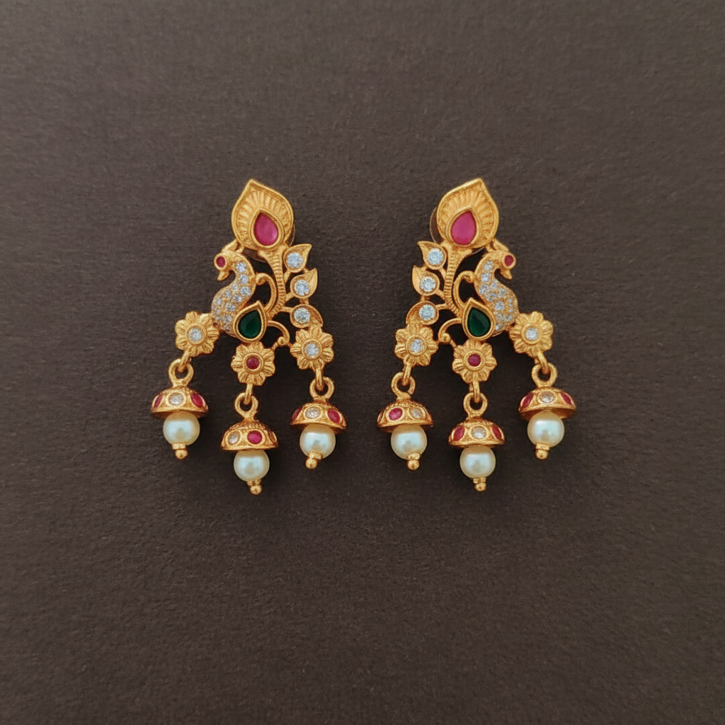 MULTICOLOR YANSHI JHUMKI EARRINGS