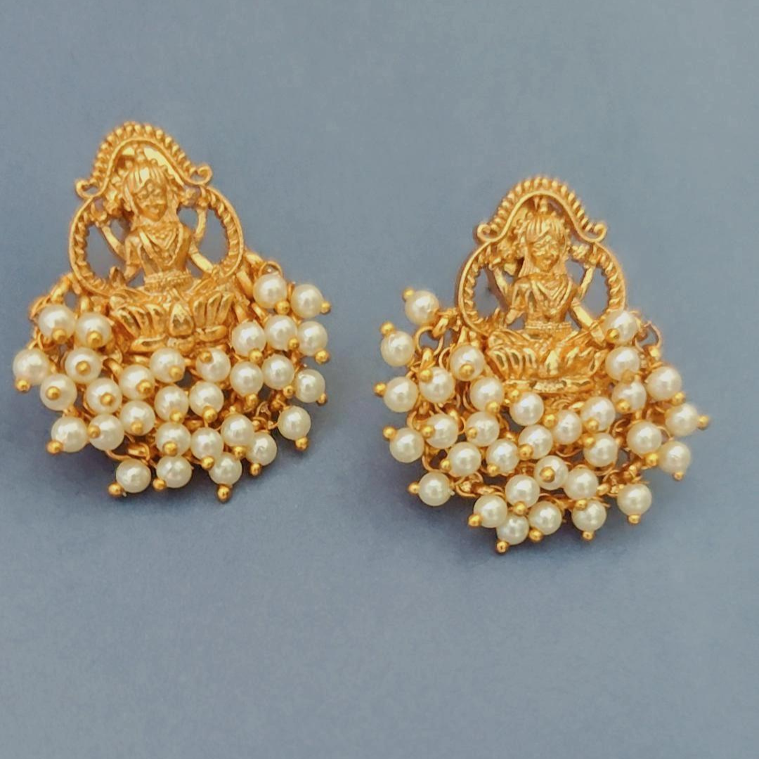 GOLDEN IKSHITA TEMPLE EARRINGS