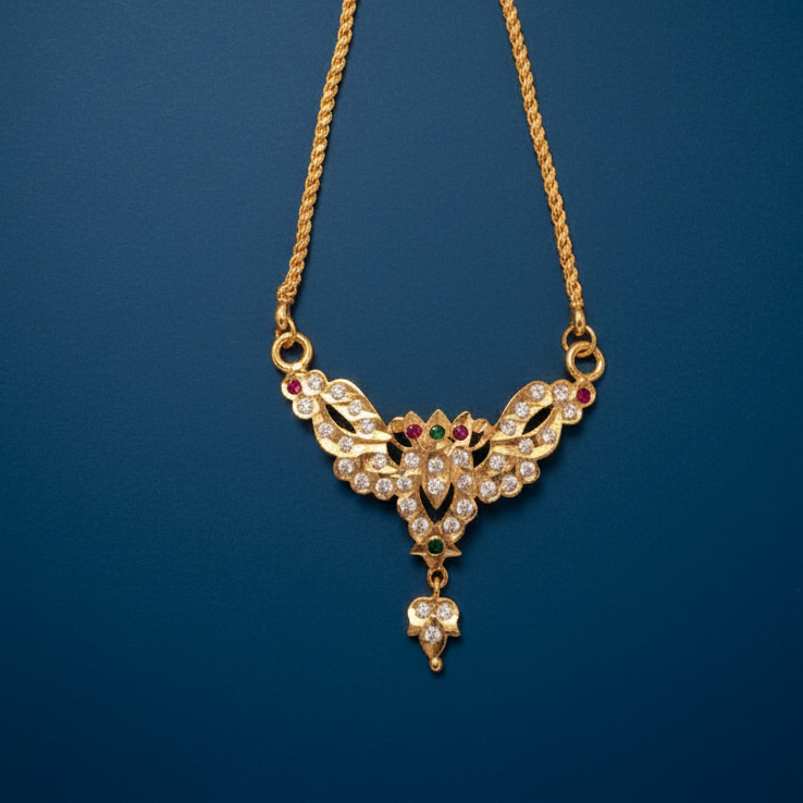 MULTICOLOR YAZHINI IMPON LONG DOLLAR CHAIN