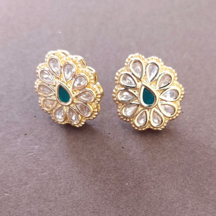 EMERALD RAAGA STUD EARRINGS