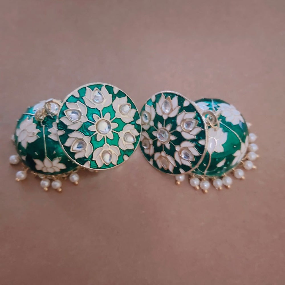 Emerald jhumki for girls