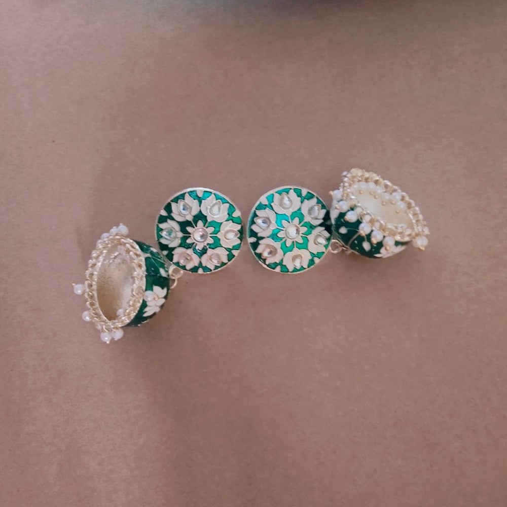 Emerald jhumki for girls