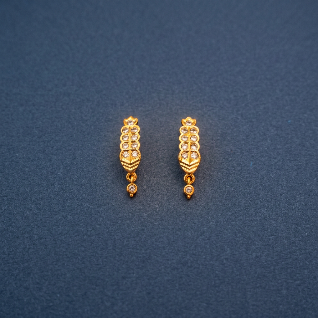 DIAMOND JAMILA STUD EARRINGS