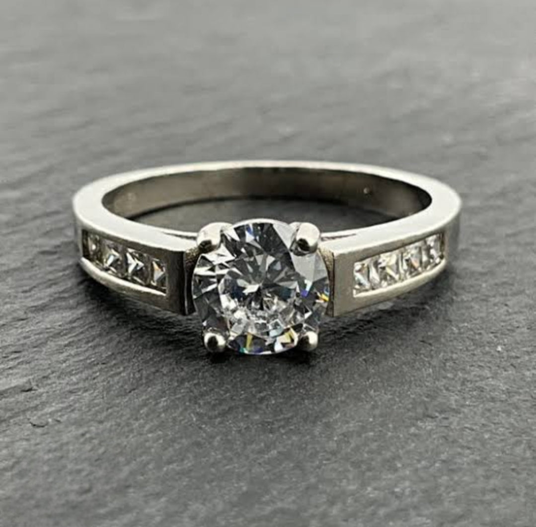 MERMAID ADJUSTABLE AMERICAN DIAMOND RING