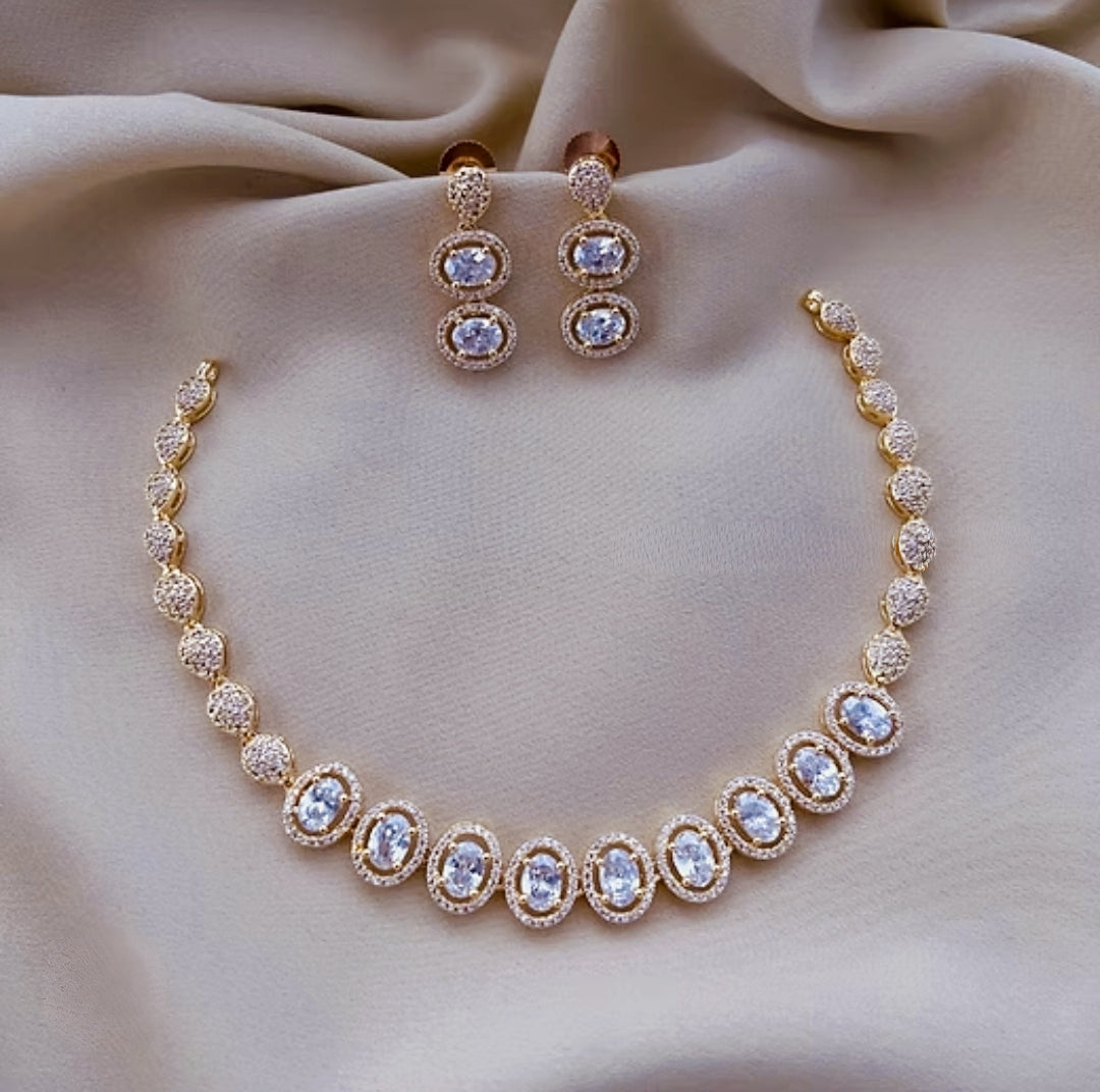 GOLDEN SHANSHI ZIRCONIA JEWELLERY SET