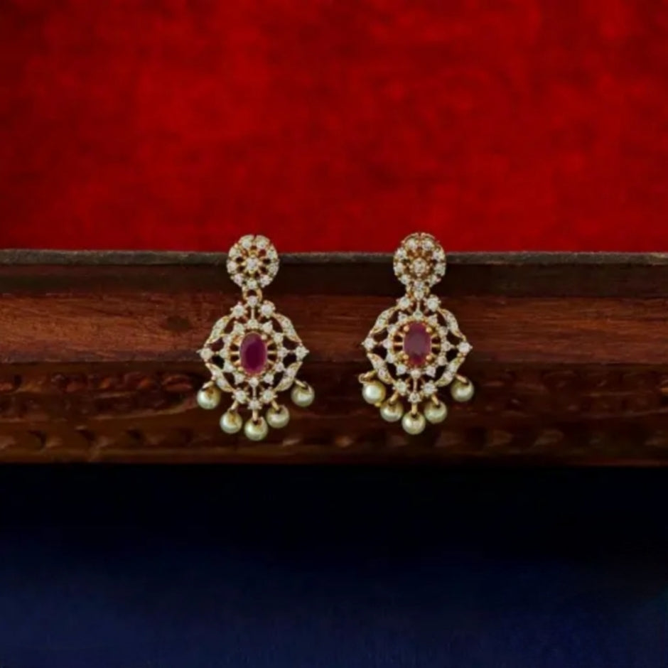 MULTICOLOR NAVRATAN ZIRCONIA JEWELLERY SET