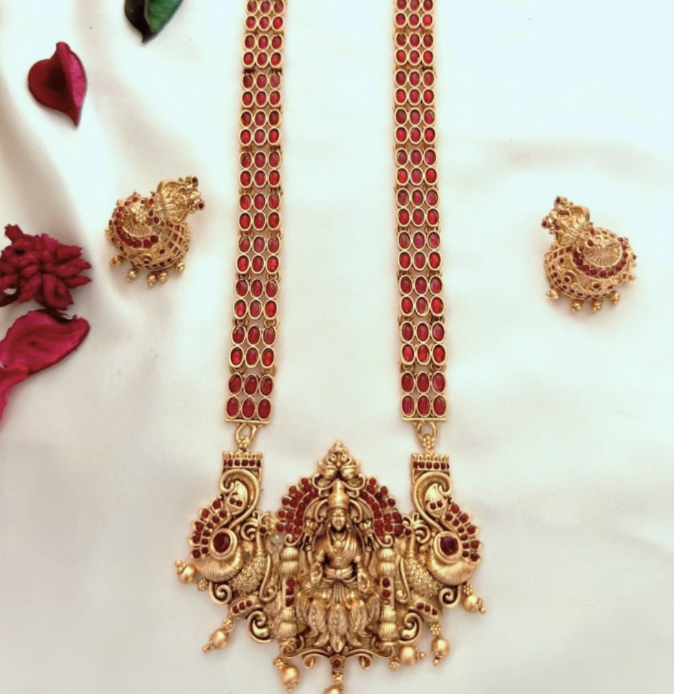 RUBY CHITTU TEMPLE JEWELLERY SET