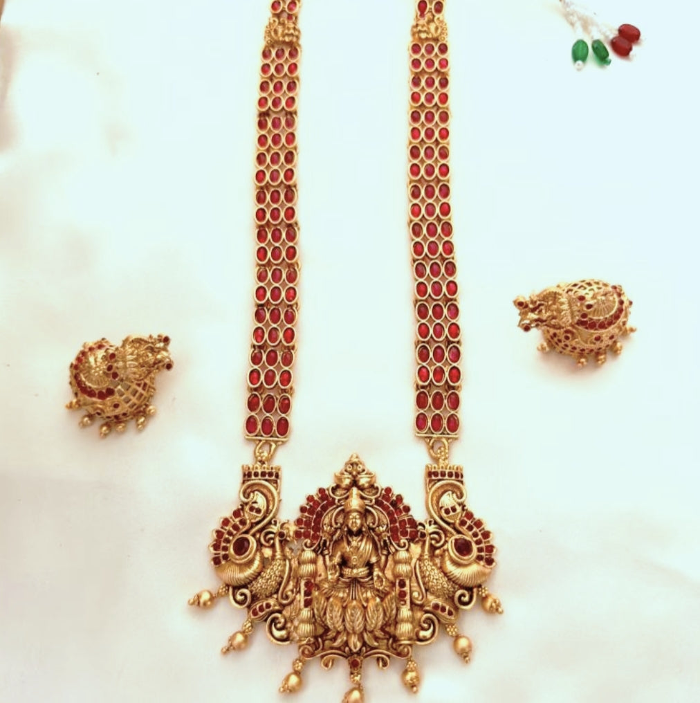 RUBY CHITTU TEMPLE JEWELLERY SET