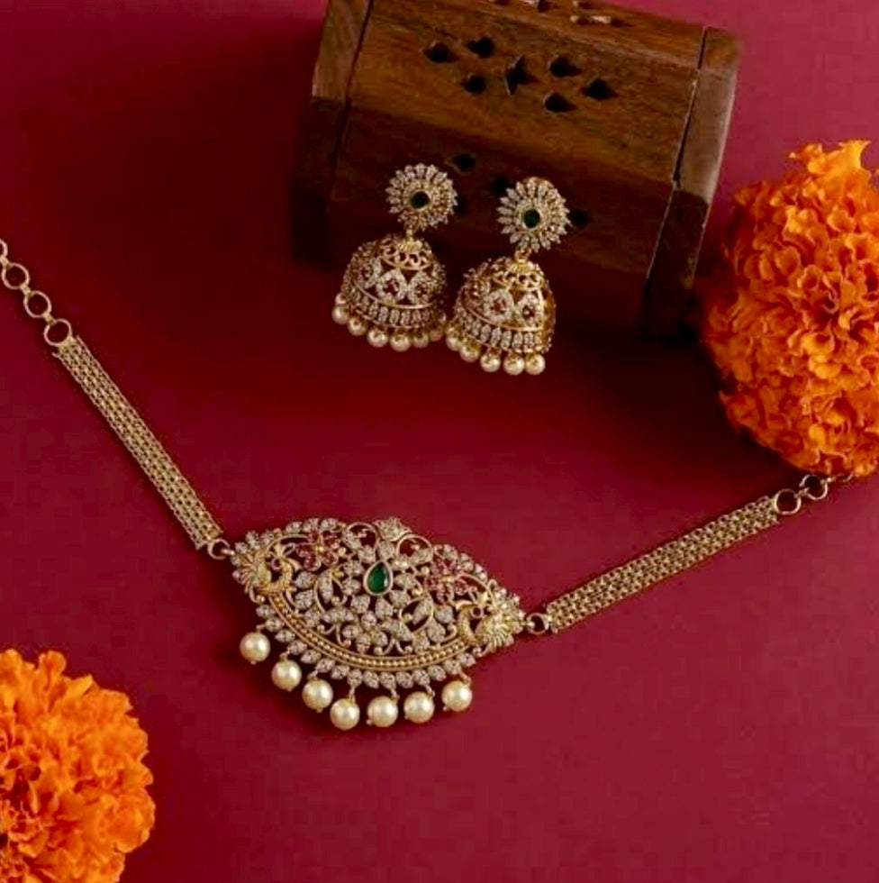 VASUTHA TEMPLE JEWELLERY SET