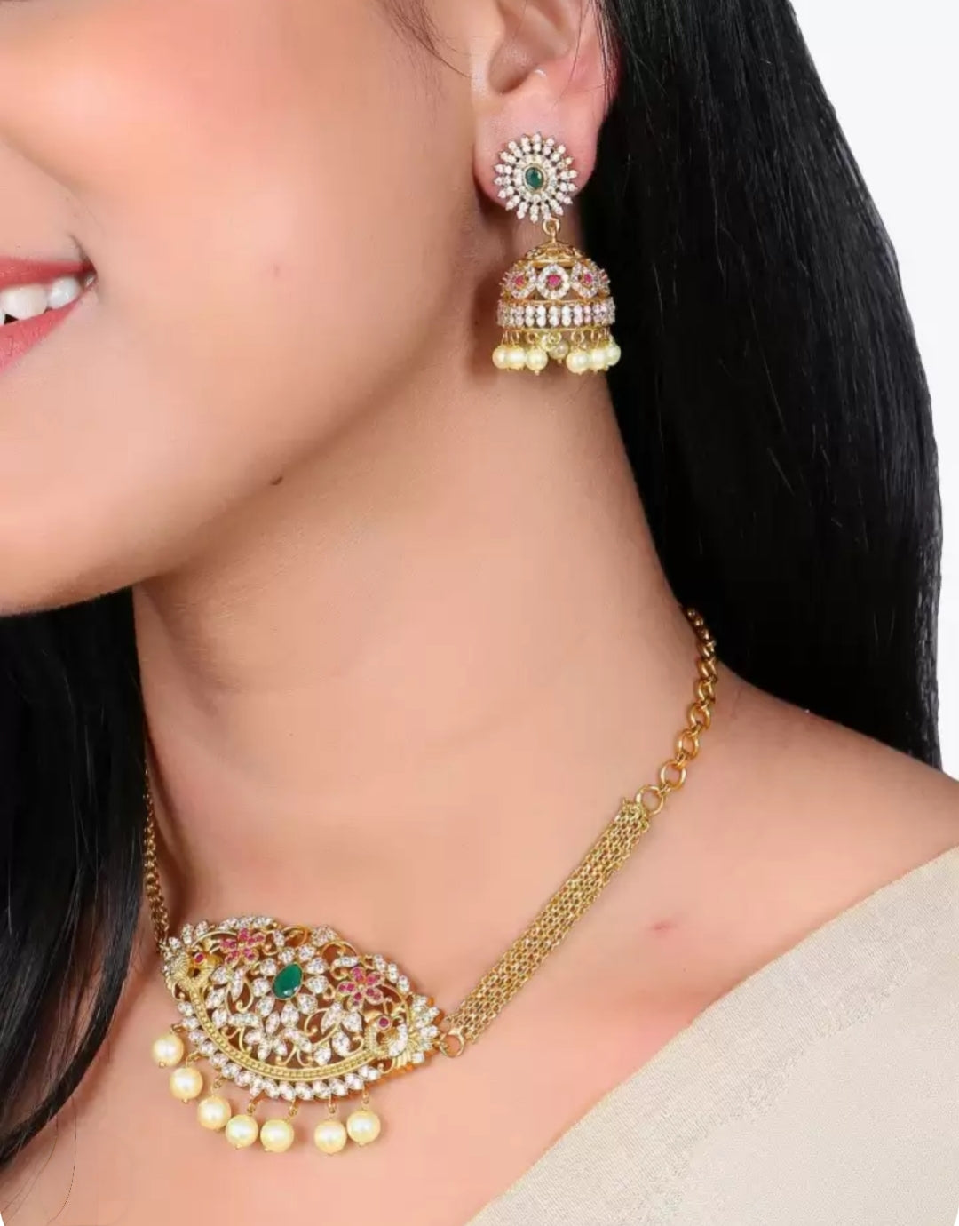 VASUTHA TEMPLE JEWELLERY SET