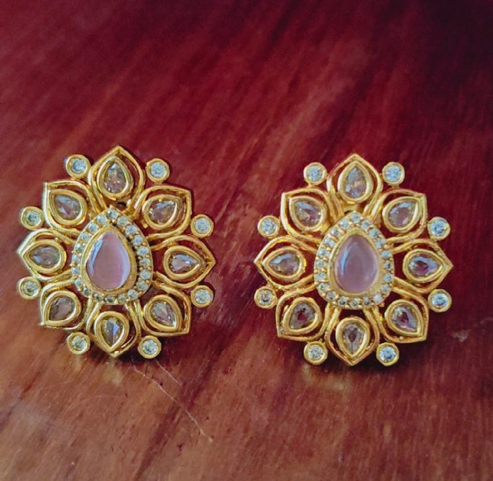 PINK SIYA ZIRCONIA EARRINGS