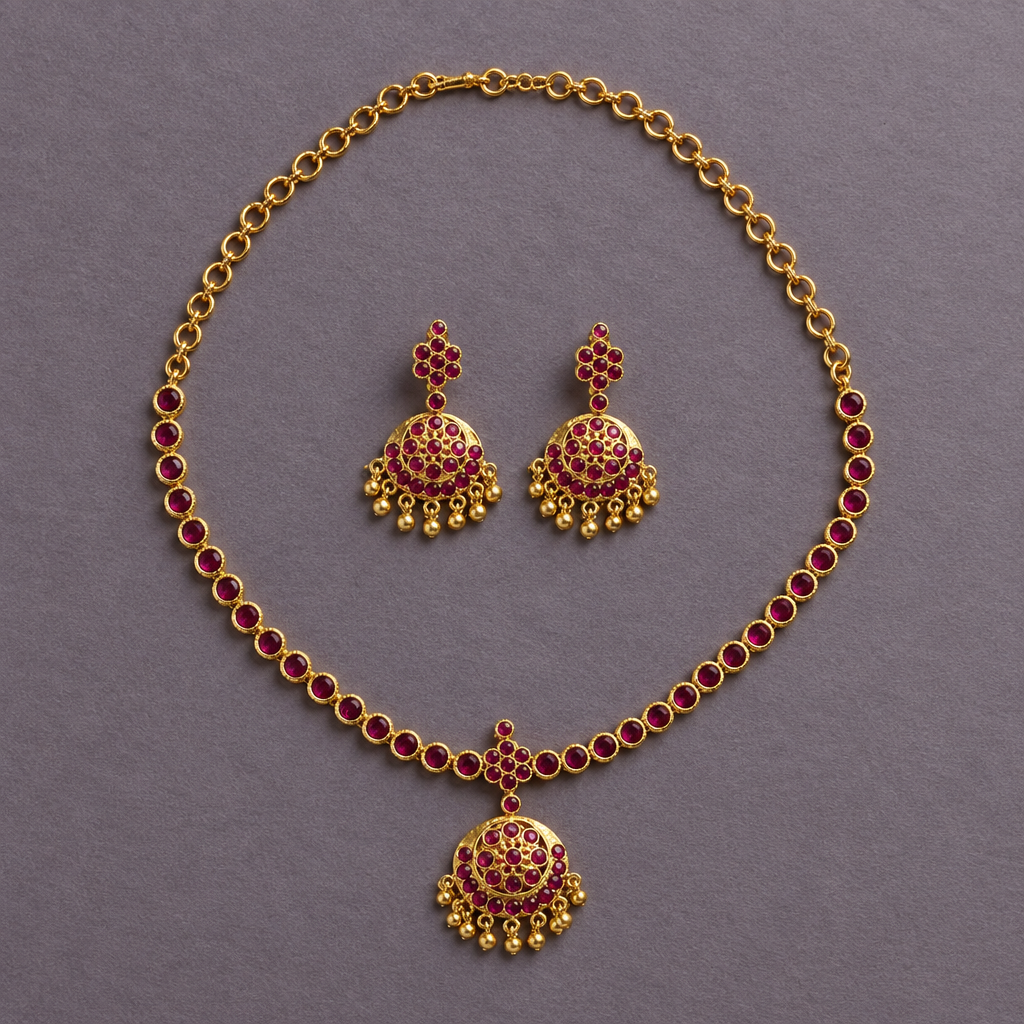 ORIGINAL RUBY SEEMA IMPON JEWELLERY SET