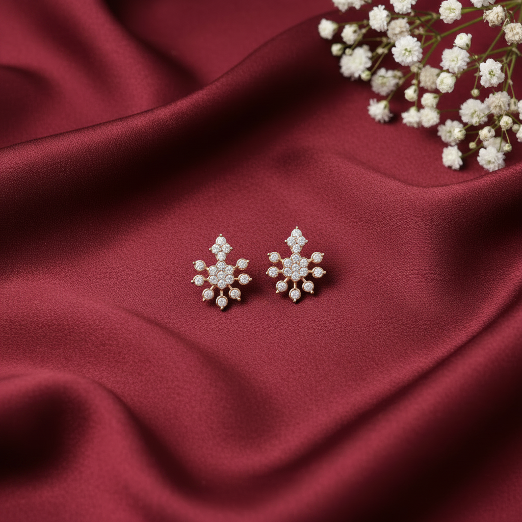 DIAMOND ALIMA STUD EARRINGS
