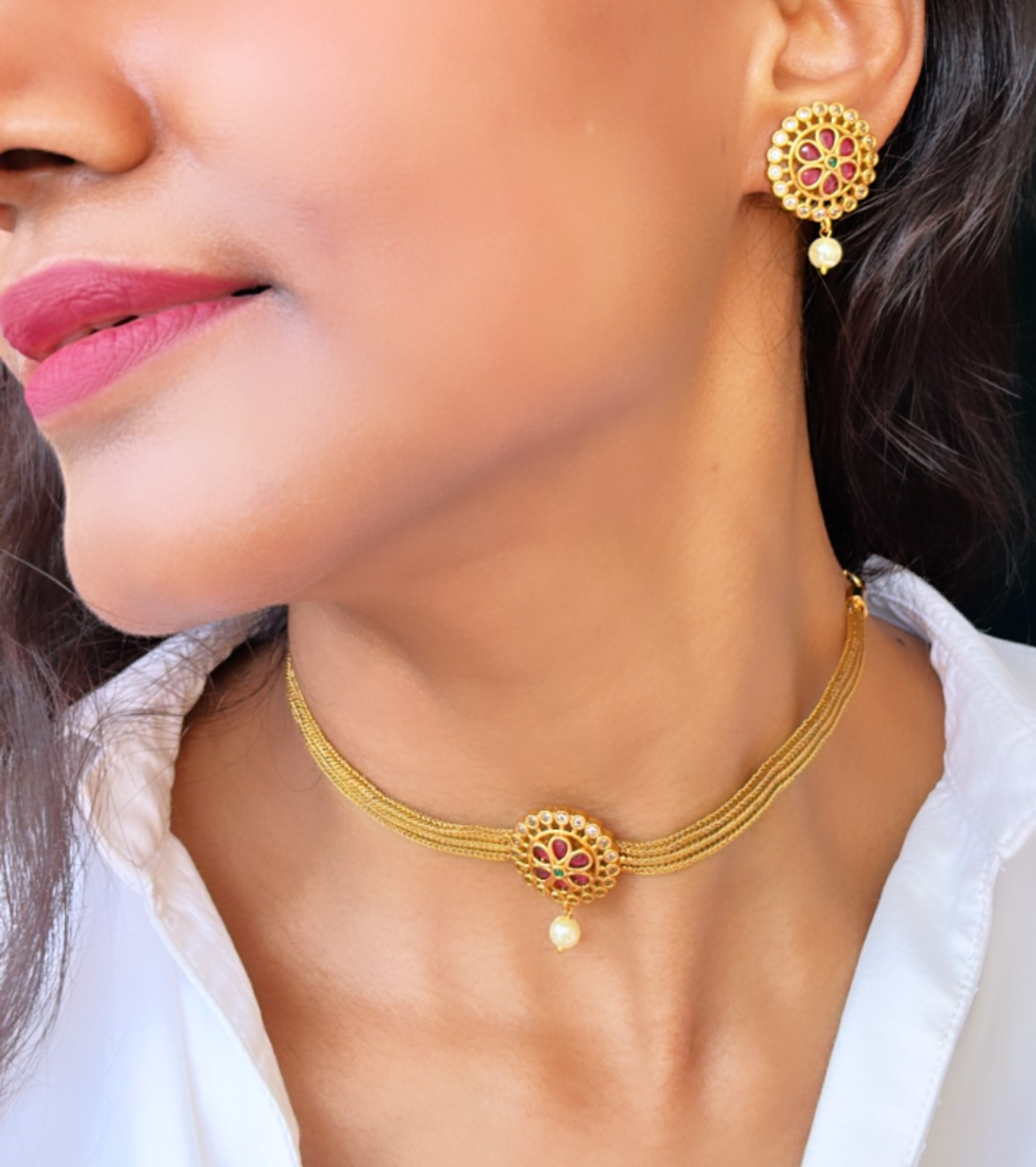 RUBY PARINITHA JEWELLERY SET