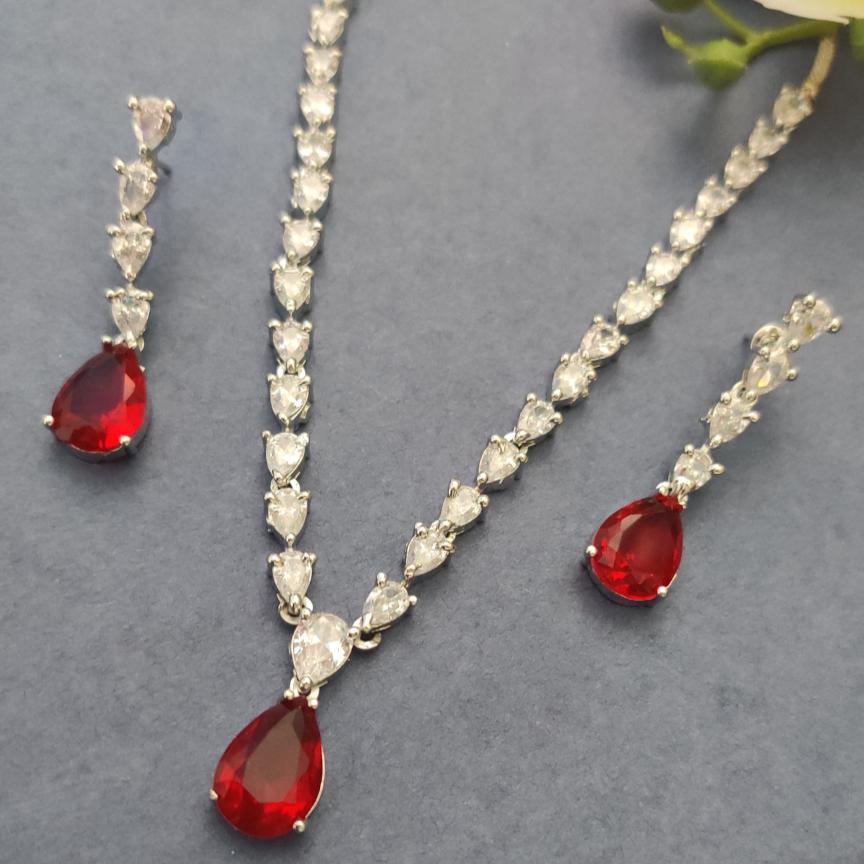 RUBY MISHRA ZIRCONIA JEWELLERY SET