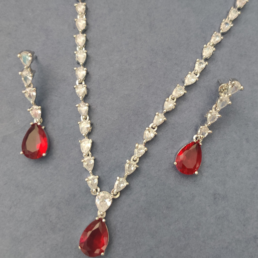 RUBY MISHRA ZIRCONIA JEWELLERY SET