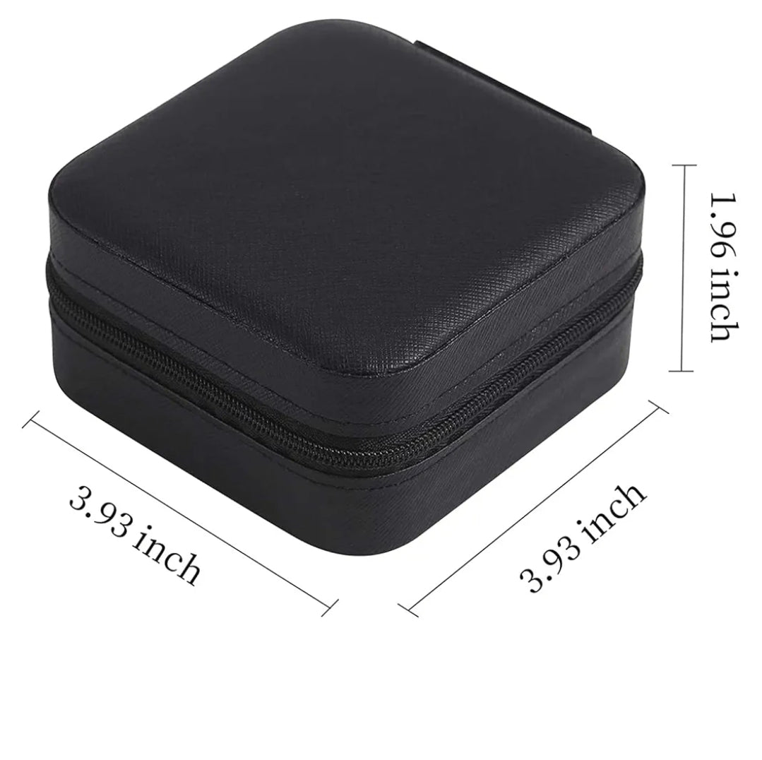 BLACK TRAVEL JEWELLERY BOX