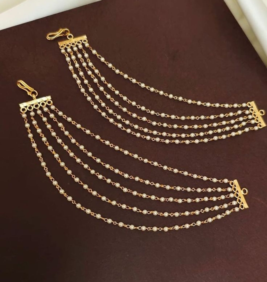 ORIGINAL FIVE LAYER PEARL EAR CHAIN