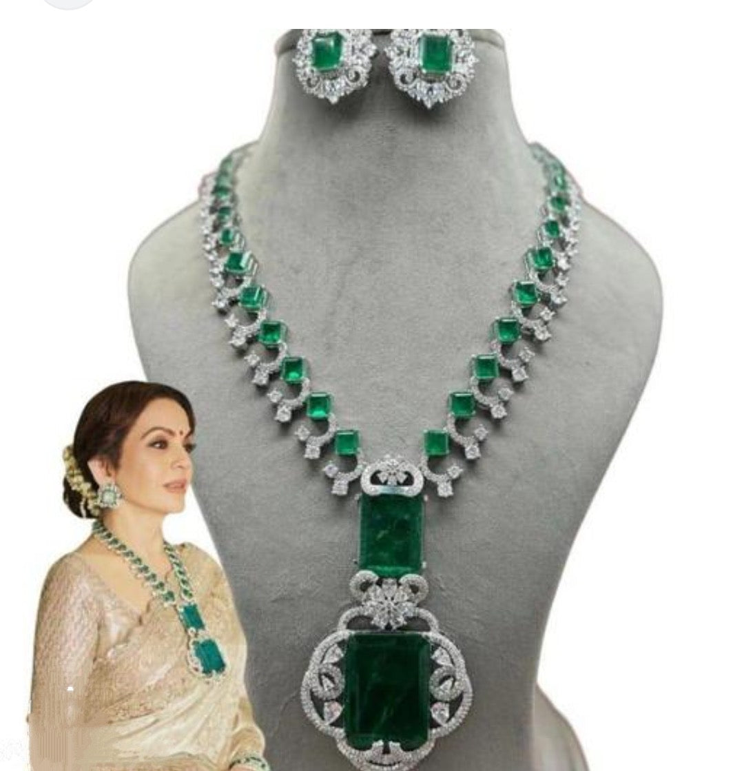 NITHAA AMBANI ZIRCONIA JEWELLERY SET
