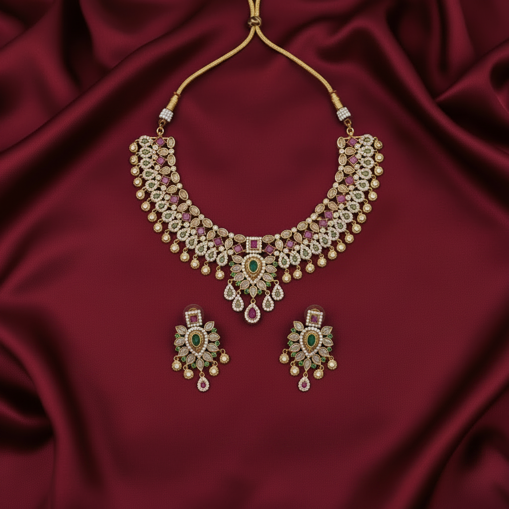 MULTICOLOR ANAKA JEWELLERY SET