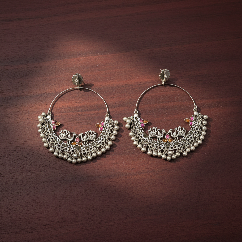 MULTICOLOR MUA SILVER PLATED EARRINGS
