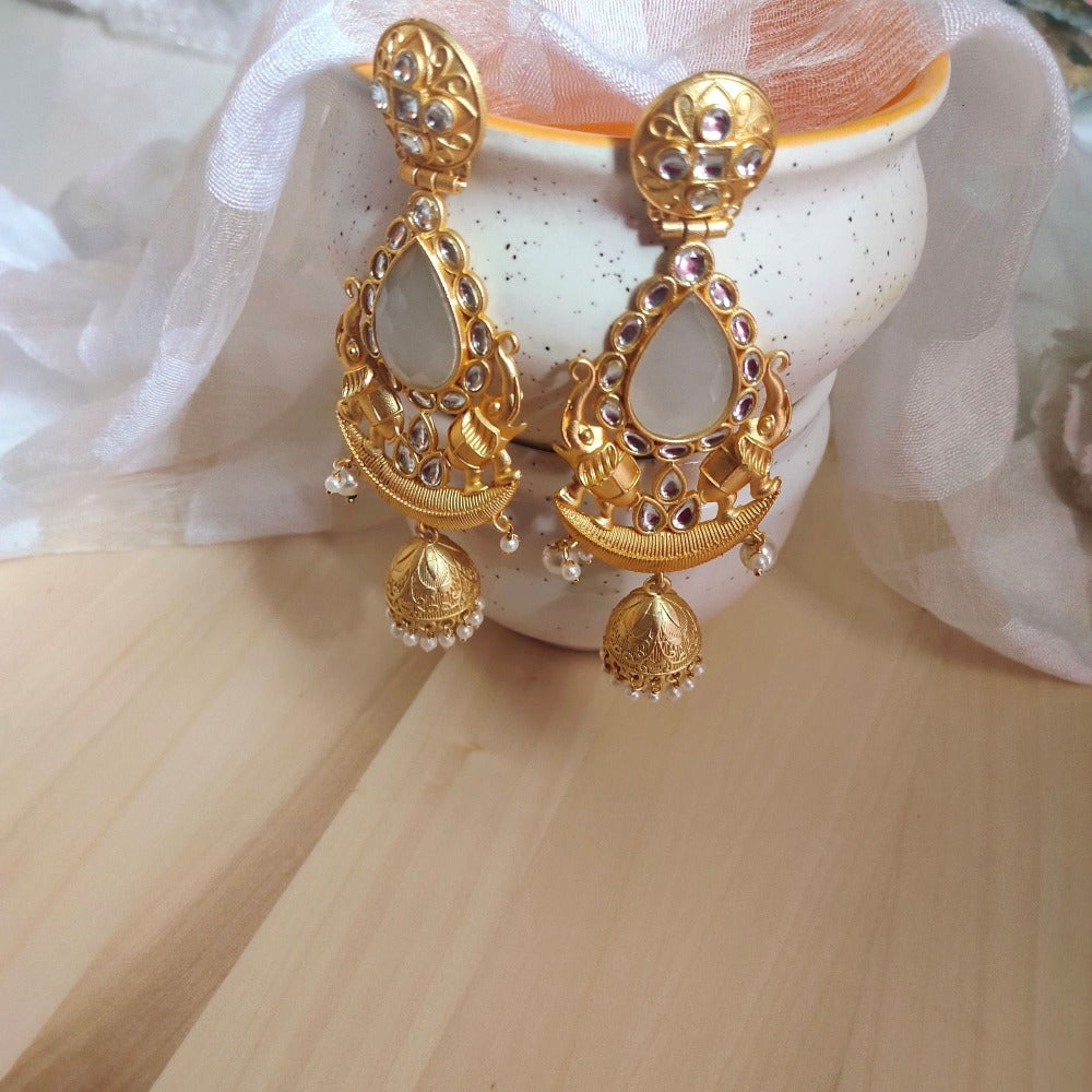 White earrings for girls