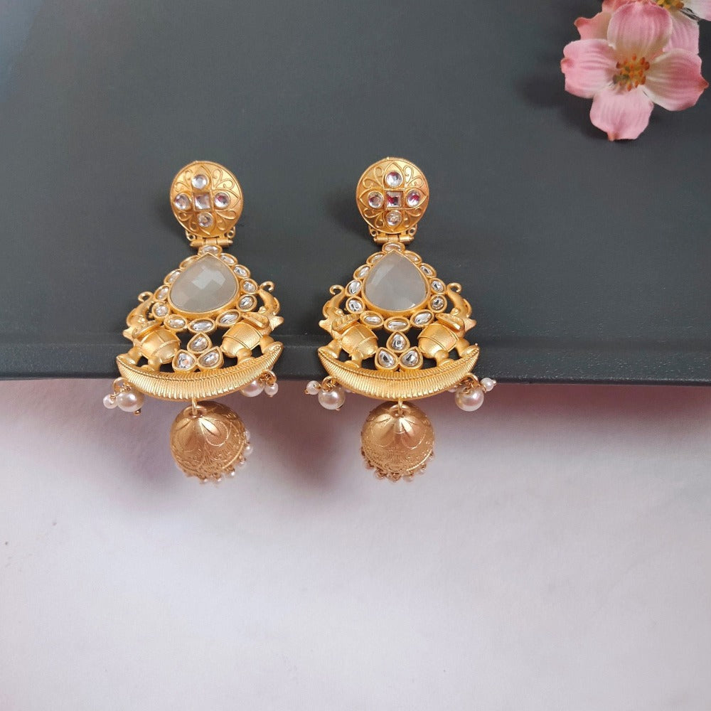 White earrings for girls