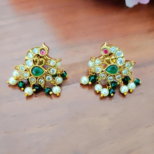 EMERALD YAMIRA STUD EARRINGS