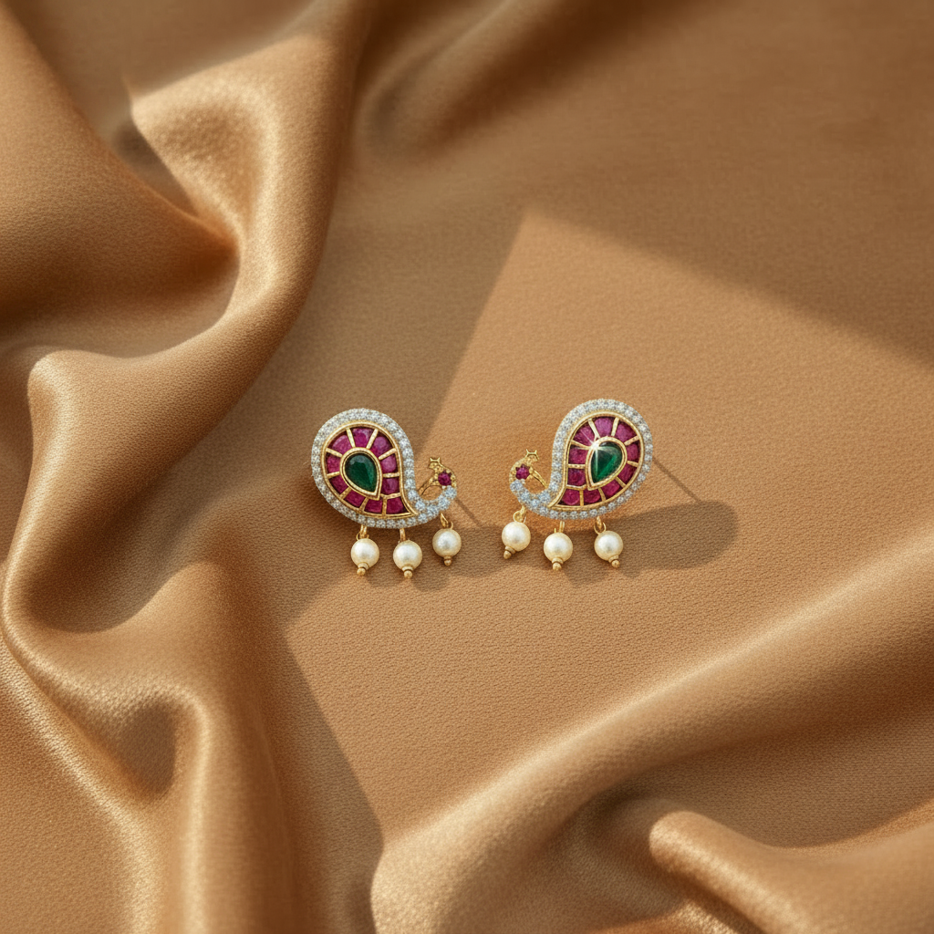 MULTICOLOR YACHAVI STUD EARRINGS