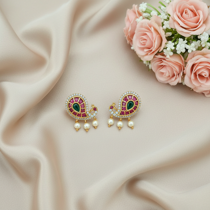 MULTICOLOR YACHAVI STUD EARRINGS