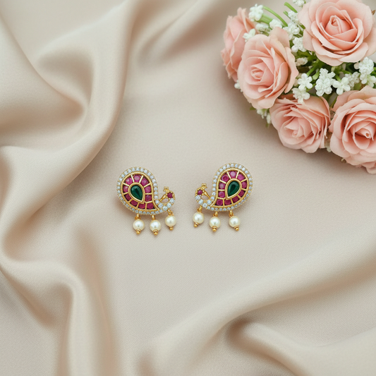 MULTICOLOR YACHAVI STUD EARRINGS