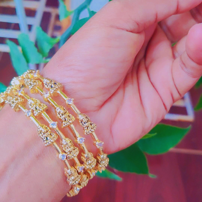 GOLDEN DEVIKA NAGAS BANGLES