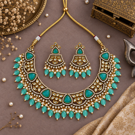 TURQUOISE PARUL VICTORIAN JEWELLERY SET