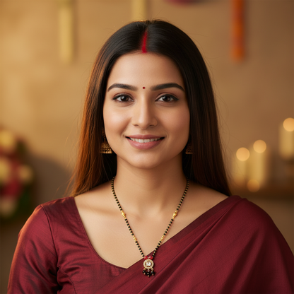 DIAMOND RUBY PRISHA MANGALSUTRA