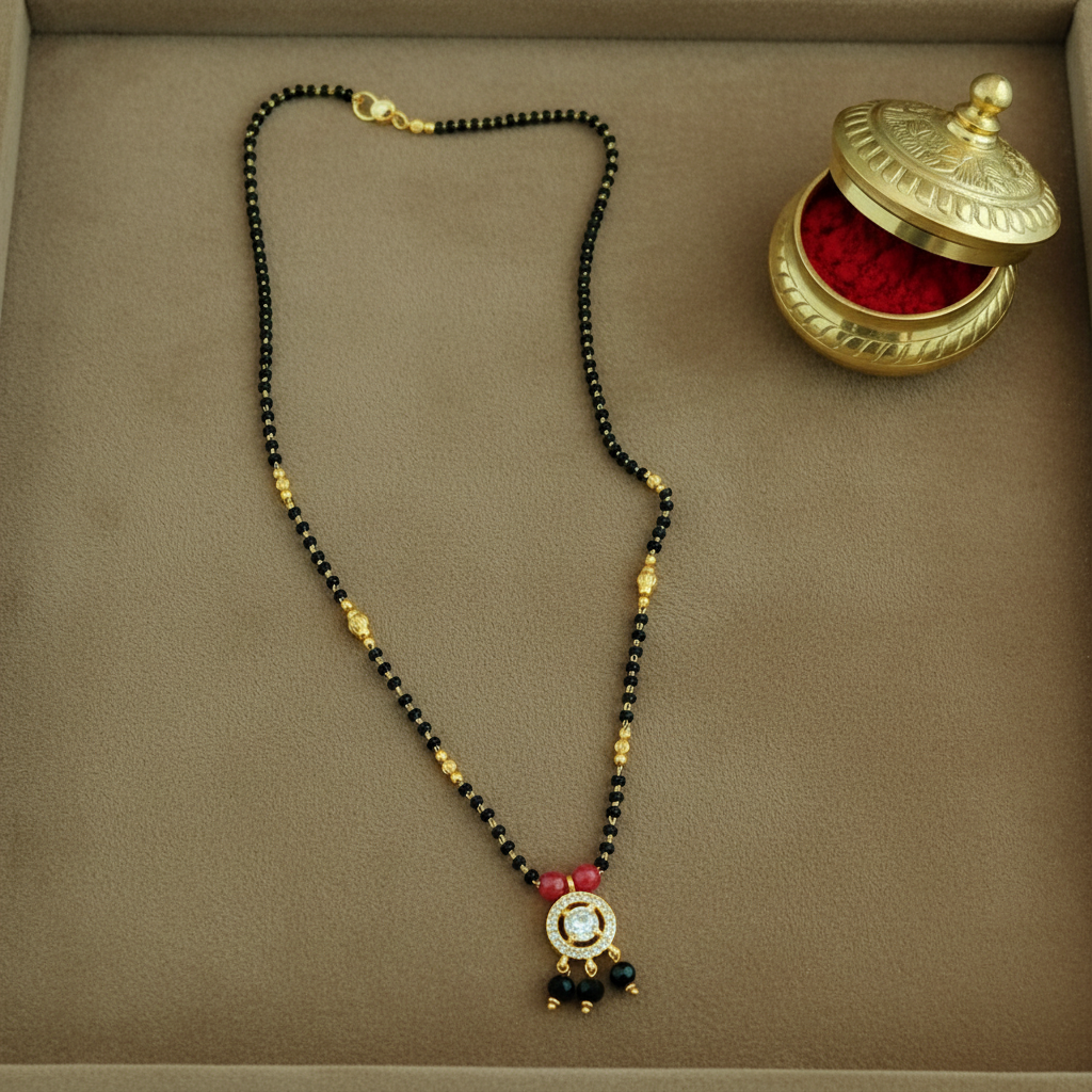 DIAMOND RUBY PRISHA MANGALSUTRA