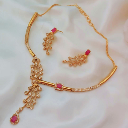 RUBY LAYA ZIRCONIA JEWELLERY SET