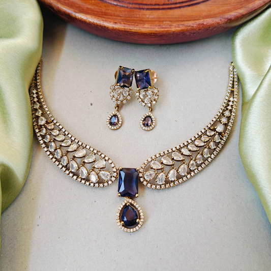 PURPLE BREZA VICTORIAN JEWELLERY SET
