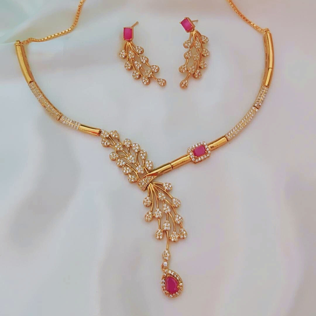 RUBY LAYA ZIRCONIA JEWELLERY SET