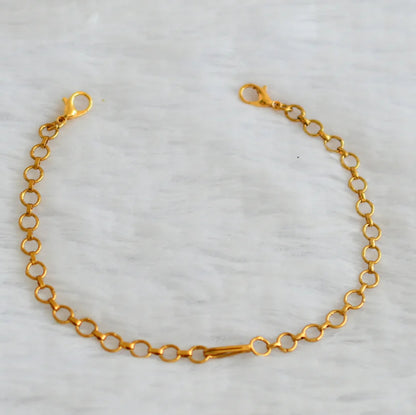 18K GOLD POLISH NECKLACE BACK CHAIN - WITH FISH HOOK