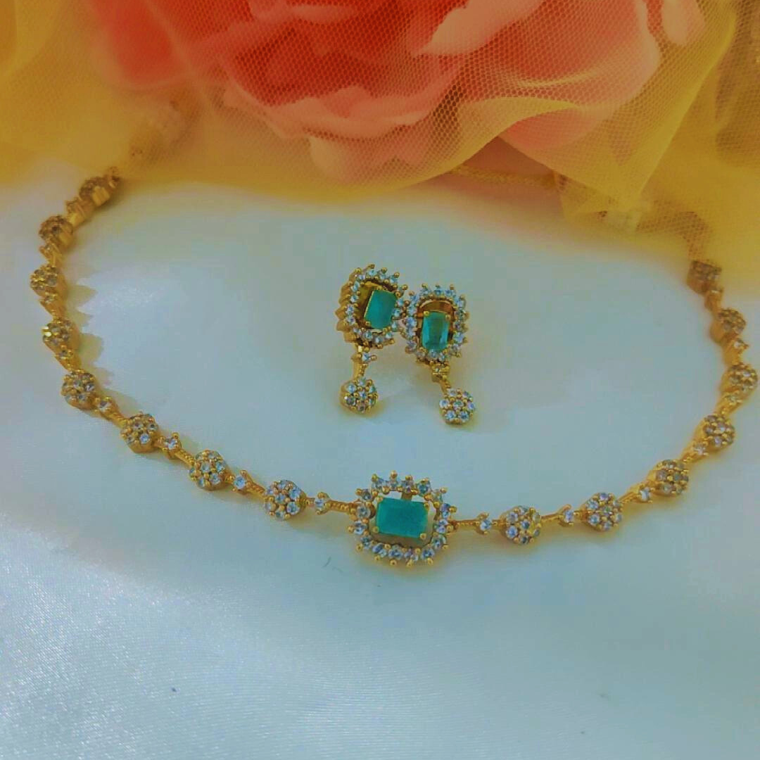 LILLAH COLOR CHANGEABLE ZIRCONIA JEWELLERY SET