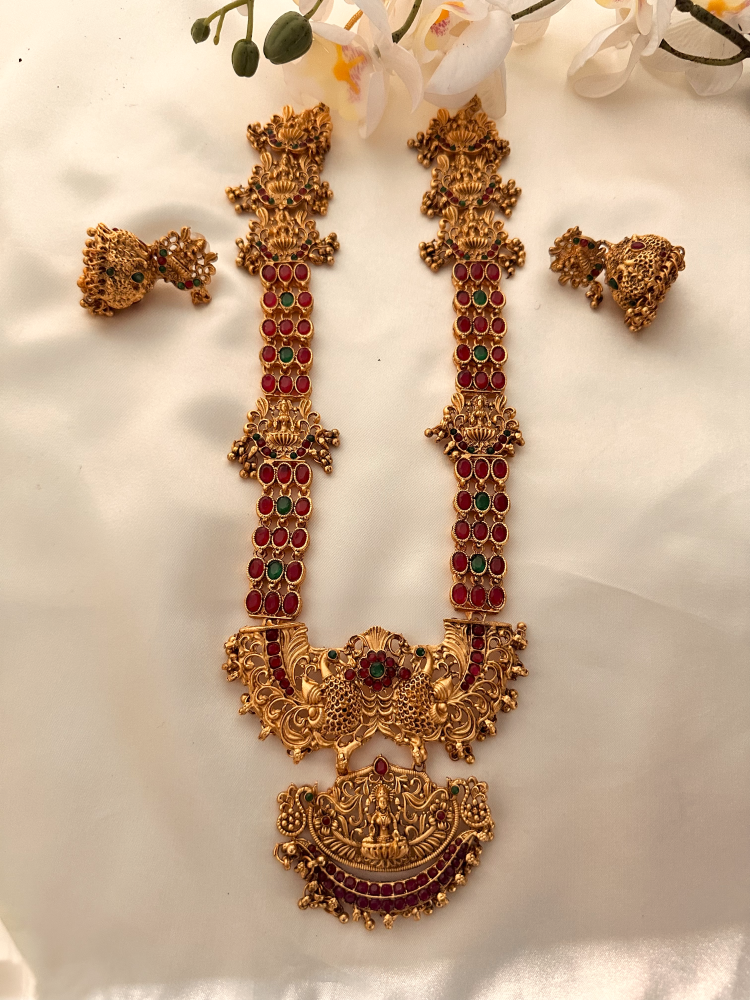 MULTICOLOR NIKILA TEMPLE JEWELLERY SET