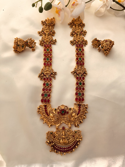 MULTICOLOR NIKILA TEMPLE JEWELLERY SET