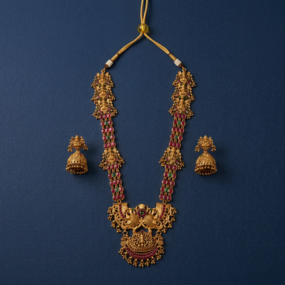 MULTICOLOR NIKILA TEMPLE JEWELLERY SET