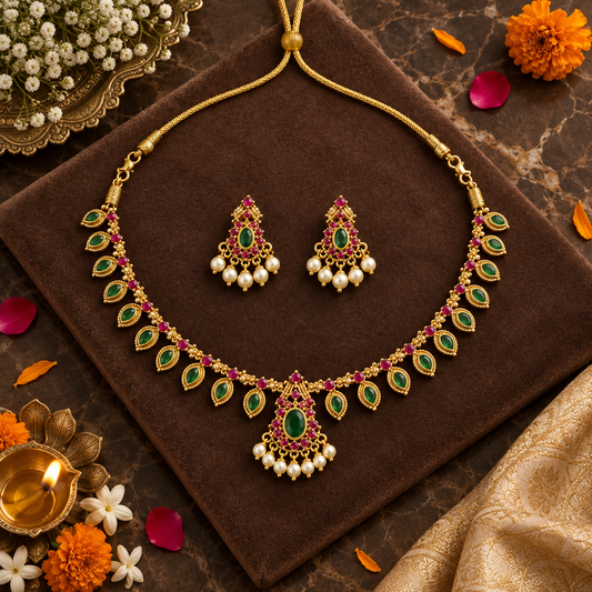 MULTICOLOR SIYURA JEWELLERY SET