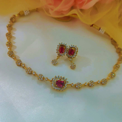 LILLAH COLOR CHANGEABLE ZIRCONIA JEWELLERY SET