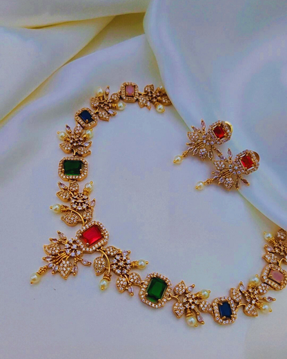 MULTICOLOR CHRISTA VICTORIAN JEWELLERY SET